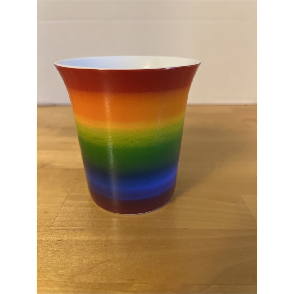 Konitz Rainbow Mug Colorful Coffee Tea Cup Germany Pride Porcelain - Picture 4 of 6